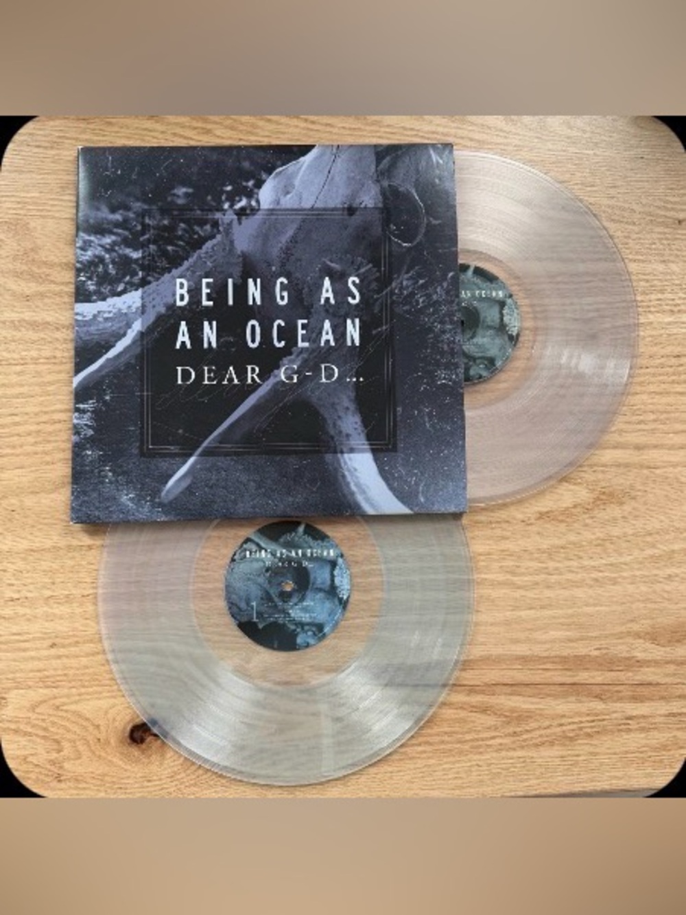Being As An Ocean Dear God Vinyl Record Clear Vinyl Record Limited Edition 500